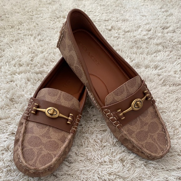 Coach | Shoes | Nwot Coach Signature Crosby Driver Turnlock Loafer | Poshmark